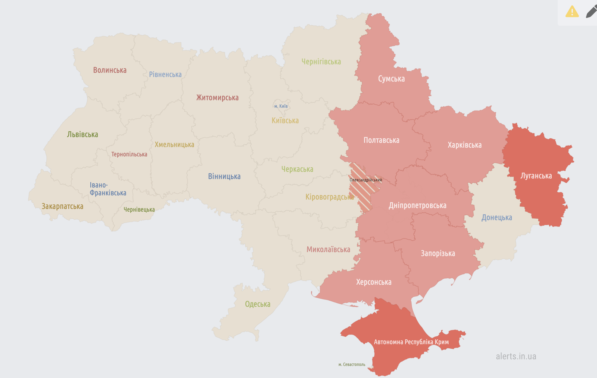 У Дніпропетровській і Харківській областях повідомили про вибухи